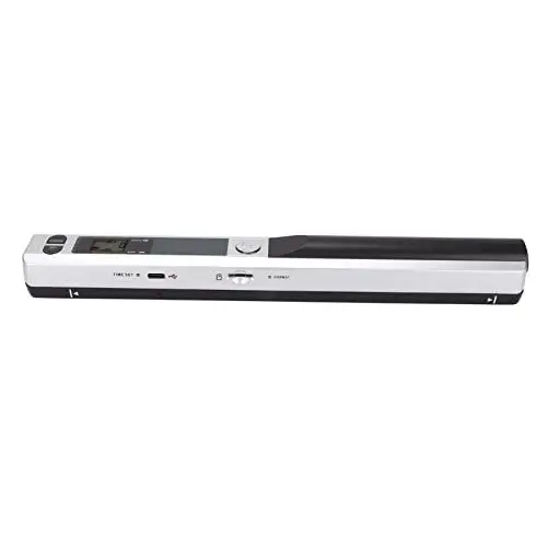 Produktbild: Tragbarer Handscanner 300 600 900DPI Speicherkartenspeicher A4 Handscanner für Dokumente Fotos Zeitschriften Silber Schwarz,Scanner & Zubehör Dokumentenscanner (Silber schwarz)