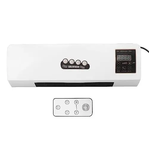 Produktbild: Tragbarer Heizer Tragbare Mini-Klimaanlage Kleine Multifunktionales an der Wand Montierter Tragbarer Heizer mit Fernbedienung, Geräuscharm, 2000 W Leistung, Heizung