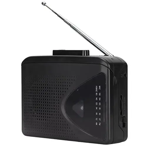 Produktbild: Tragbarer Kassettenrekorder, FM AM Radio Tape Player mit Eingebauten Lautsprechern, 3,5-mm-Klinke, Audio-Kassettenrekorder für Den Außenbereich