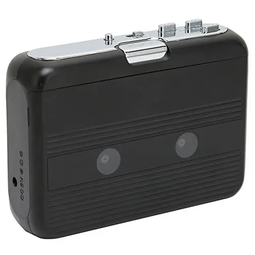 Produktbild: Tragbarer Kassettenspieler, Bluetooth-Kassettenspieler, UKW-Radio, Stereo, Walkman-Kassettenspieler/-Recorder mit Kopfhörer, Auto-Reverse-Funktion(Schwarz)