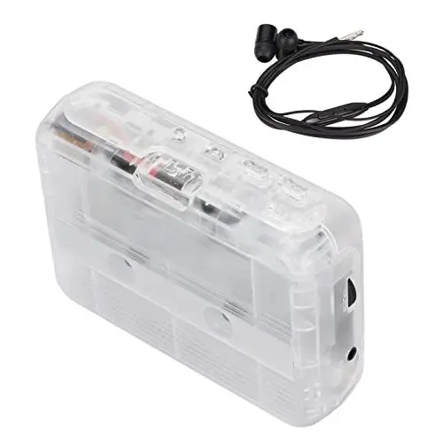 Produktbild: Tragbarer Kassettenspieler, Bluetooth FM Radio Kassettenspieler, Kassetten zu MP3 Konverter mit Integriertem AUX Anschluss, 2 AA Batterien oder USB Stromversorgung