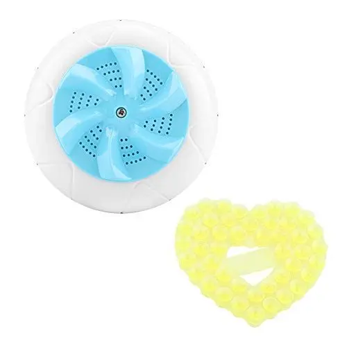 Produktbild: Tragbarer Mini-Ultraschall-Waschmaschinenreiniger, Reise-Waschmaschine, Rosa, Blau, USB-Netzteil für Reise-Kinderwäsche (Blau)