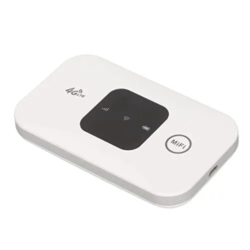 Produktbild: ASHATA Tragbarer Mobiler Internet Hotspot, Drahtloses Tragbares WLAN mit SIM Karte Slot, 150 Mbit/S 4G Starke Abdeckung, Verbindet Bis zu 10 Geräte, für Reiseautobus