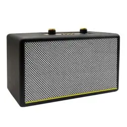 Produktbild: Tragbarer Retro-Bluetooth-Lautsprecher mit FM-Radio, Höhen-/Bass-AUX-Eingang, USB-Anschluss, Micro-SD-Kartenslot, kabellose Lautsprecher, batteriebetrieben, Geschenk für Zuhause/Klassenzimmer/Party