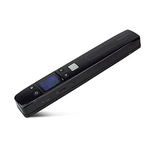 Produktbild: Tragbarer Scanner, WLAN-Dokumentenscanner Bis zu 4A Papiergröße 300 600 1050 DPI Monochromatischer Farbmodus OCR-Software LCD-Touchscreen Zum Scannen von Dokumenten, Fotos, Zeitschriften(Schwarz)