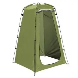 Produktbild: Tragbares Camping-Duschzelt, Pop-Up-Sichtschutzzelt, Outdoor-Toilettenzelt, Strandkleideraum, Umkleidekabine mit Tragetasche (Armeegrün)