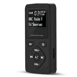 Produktbild: Tragbares DAB Radio, DAB/DAB+ Pocket Digital Radio Receiver, Unterstützt FM-Radio/Bluetooth-Player/TF-Karten-MP3-Player, Bluetooth MP3-Player mit Kopfhörer