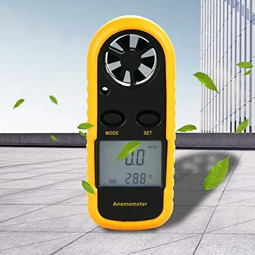 Produktbild: Tragbares Digitales Anemometer, Windgeschwindigkeitsmesser, Luftstromgeschwindigkeits-Temperaturmesser, Thermometer, Wd-Messgerät