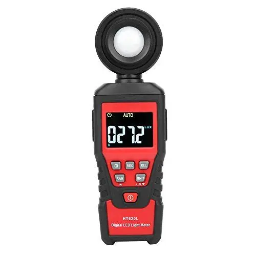 Produktbild: Tragbares Digitales Lichtmessgerät HT620L mit Hoher Genauigkeit 0-200000Lx, LCD-Display, 180° Drehbarer Sonde, Kleine Größe, Unterstützt FC- und Lx-Messeinheiten