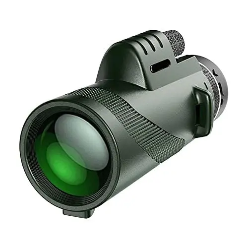 Produktbild: Tragbares Monokular 40x60 Handheld für Erwachsene Hochleistungs-Monokular Wasserdicht mit/ohne Telefonklemme Zubehör für Erwachsene