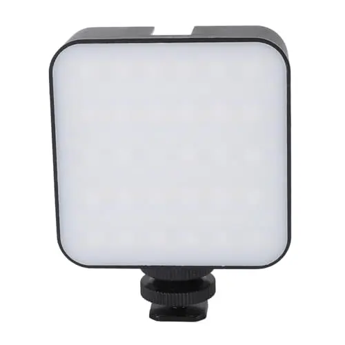 Produktbild: Haofy RGB-LED-Videoleuchte, Tragbar, Fotografie, Wiederaufladbar, Kompakt, Dimmbar, Panel-Lampe für Selfie-Vlogging, Einstellbare Farbtemperatur, Helligkeit
