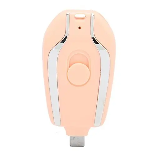 Produktbild: Tragbares Schlüsselanhänger-Ladegerät für Andriod, 1500 MAh -Power-Notfall-Pod, Ultrakompaktes Externes Schnelllade-Powerbank-Akkupack, USB-C-Schlüsselring-Handy-Ladegerät