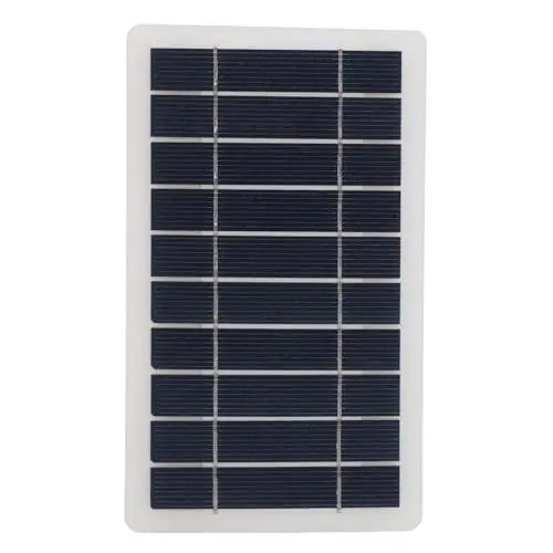 Produktbild: Tragbares Solar Handy Ladegerät, 5 W Solar Ladegerät mit USB Anschlüssen, Outdoor Solar Powerbank für Camping, Wandern, Rucksackreisen, Reiten, Angeln