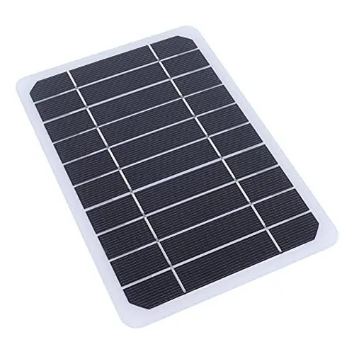Produktbild: Tragbares Solarpanel, Tragbare Solarmodule, USB-Solarpanel, Solar-Ladegerät, 5 W, Monokristallines Solarpanel für Outdoor-Fans, Telefonlicht