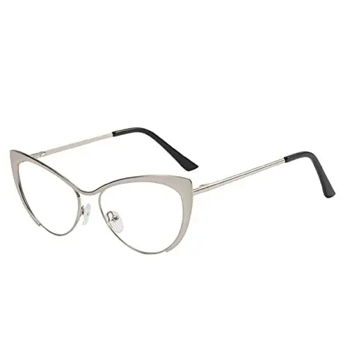 Produktbild: Sexy Fashion Cat Eye Brille Klare Linse Hot Frames für Erwachsene Sonnenbrille Herren Rund