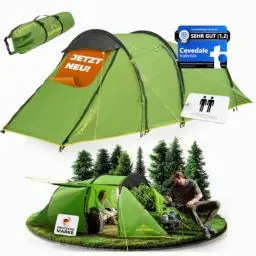 Produktbild: trailvista® Cevedale Zelte – Zelt 2 Personen Ultraleicht & kompakt, Camping Zelt für Trekking & Outdoor, 2 Mann Zelt wasserdicht, 2 Personen Zelt & 1 Mann Zelt, Einmannzelt, bikepacking Zelt 1 Person