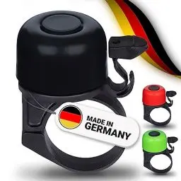 Produktbild: TRAILWOLF Fahrradklingel Mountainbike - Schwarz - Fahrradklingel laut, Rennrad Klingel, MTB Klingel - Klingel Fahrrad, Fahrrad Klingel, Fahrradglocke, Bike Bell - Made in Germany
