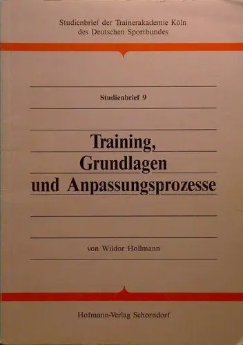 Produktbild: Training, Grundlagen und Anpassungsprozesse (Studienbrief der Trainerakademie Köln des Deutschen Sportbundes)