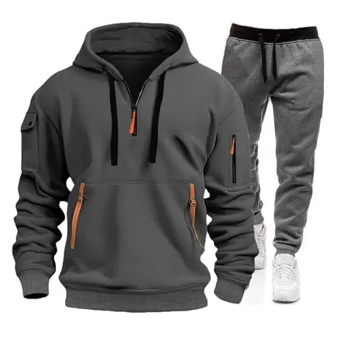 Produktbild: Trainingsanzug Herren,Jogginganzug Herren Baggy,gefütterte Jogginghose Herren,Jogginghose Herren rot,Freizeitanzug,Sweatshirts Herren,Sweatjacke Herren,Anzug Kinder,core 18,Trainingsanzug