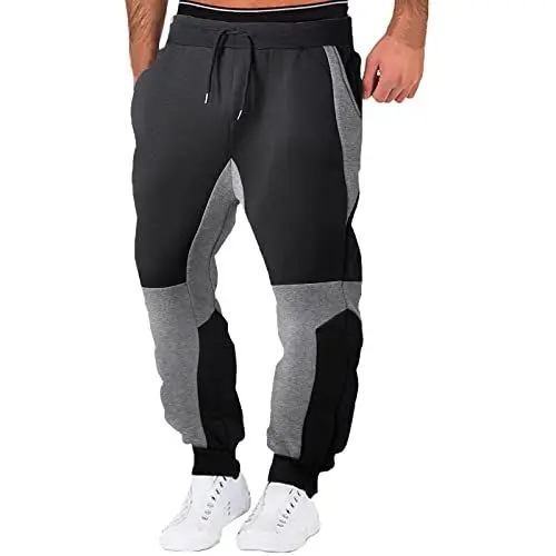 Produktbild: Generisch Herren Jogginghose Gefutterte Trainingshose Sporthose Fitness Jogger Sweatpants Trainingshose Jogginghose Herren Bunt Fitness Kleidung Herren Gym Set Hose Mit Gummizug Herren