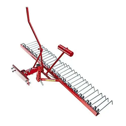 Produktbild: DEMA Traktor ATV Anbau Rasenstriegel DAR120 – 120 cm Entmooser Rasenkamm Vertikutierer 6-stufig für Rasenpflege