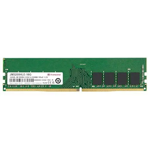 Produktbild: Transcend PC-Arbeitsspeicher Modul 32GB DDR4 3200MHz - JM3200HLE-32G