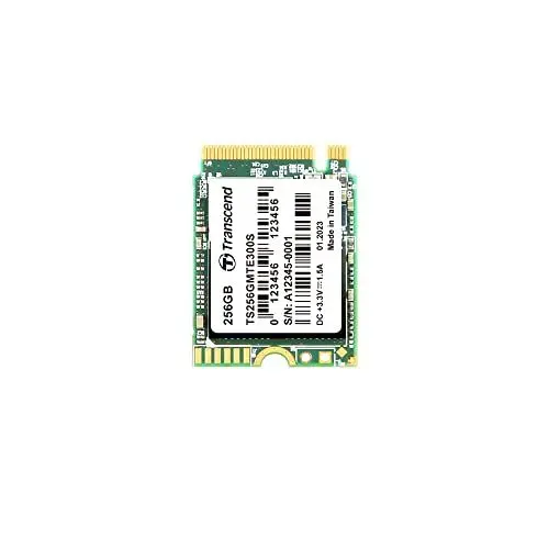 Produktbild: Transcend MTE300S 256GB NVMe PCIe Gen3 x4 M.2 2230 Internal Solid State Drive (SSD) 3D TLC NAND (TS256GMTE300S)