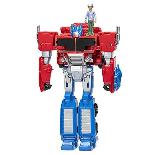Produktbild: Transformers Spielzeug EarthSpark Spin Changer Optimus Prime Action-Figur (20 cm) mit Robby Malto Figur (5 cm), ab 6