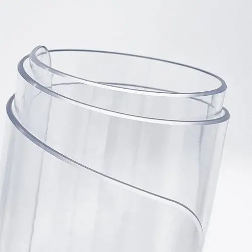 Produktbild: Transparent Plastik Tischfolie, Durchsichtig PVC Tischdecke, wasserdichte Hitzebeständig Ölbeständigen Glasklare Tischdecke, Wiederverwendbar (Clear/3.0mm 70x130cm)