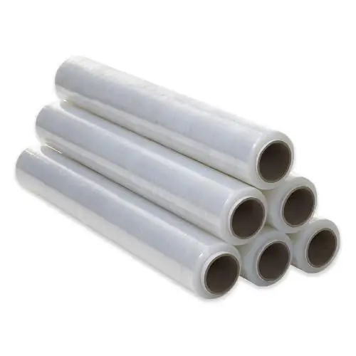 Produktbild: Transparente Plastikfolie für die Verpackung (6 Stück), transparent, für industrielle Verpackung, 0,5 x 300 m, Rolle, dehnbar, manuell und elastisch