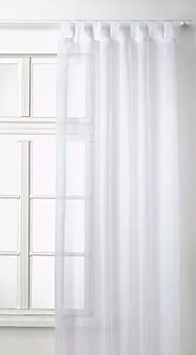 Produktbild: Transparente einfarbige Gardine aus Voile, viele attraktive Farbe, 245x140, Weiß, 61000