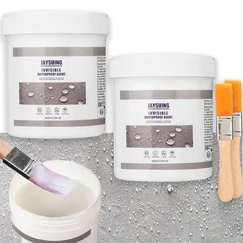 Produktbild: Transparenter Wasserdichter Beschichtungsmittel, 600g Wasserdicht Dichtmasse Wasserfestes Isolier-Dichtstoff-Emulsion, Invisible Waterproof Agent für Badezimmer, Toilette, Fliesen, Wände, Dach