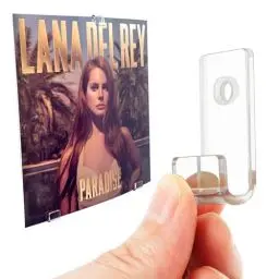 Produktbild: Transparentes Schallplattenregal, Schallplatten Wandhalterung, Vinyl Wandhalterung 30 er für Platten und Fotos, 4 x 2 x 1.2 cm Schallplatten Wandhalterung mit 30 Pcs Wandschrauben - Klar