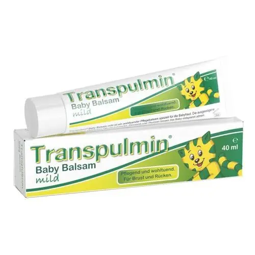 Produktbild: Transpulmin Baby Balsam mild: Wohltuender Erkältungsbalsam für Kinder ab 3 Monaten, bei Erkältung, Husten und Schnupfen, 40 g Balsam