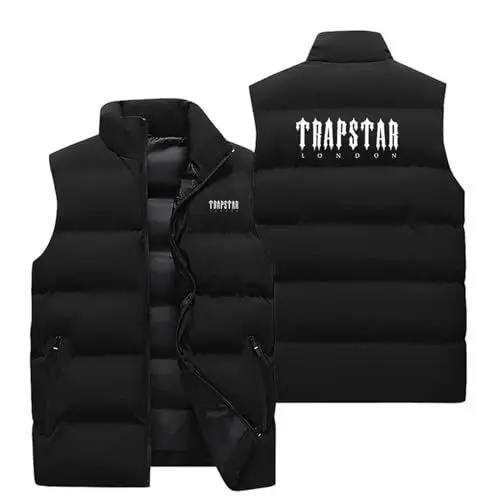 Produktbild: FUXINGHUAYA Beheizbare Weste Damen Trapstar Winterjacke Herren Übergangsjacke Weste Daunenjacken Steppjacke Herren Steppweste Outdoorjacke Wasserdicht Atmungsaktiv Kapuzenjacke Schwarz XXL