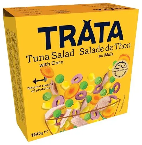 Produktbild: TRATA Thunfischsalat mit Mais und Gemüse | Tuna und Linsen kombiniert zu einem proteinreichen Fertiggericht