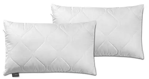 Produktbild: Traumnacht Cozy - Kopfkissen 2er Set mit Bezug aus softer Mikrofaser, Öko-Tex zertifiziertes Kopfkissen mit Reißverschluss, 50x70 cm, produziert nach deutschem Qualitätsstandard