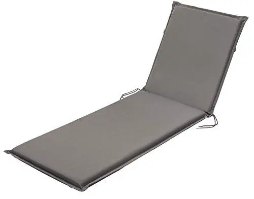 Produktbild: Traumnacht Komfort Liegenauflage Outdoor anthrazit mit abnehmbarem Bezug, 190 x 58 x 6 cm, Öko-Tex zertifiziert, produziert nach deutschem Qualitätsstandard
