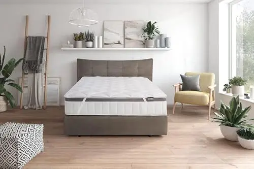 Produktbild: Traumnacht Komfort atmungsaktive Matratzenauflage 90x200 cm, Topper, Schoner für Matratzen bis 30 cm Höhe, Öko-Tex zertifiziert, Allergiker geeignet, produziert nach deutschem Qualitätsstandard