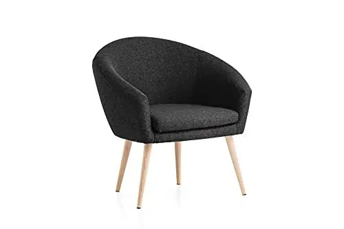 Produktbild: Traumnacht Relaxsessel, Cocktailsessel Theo, bequemer Polstersessel mit Armlehnen, produziert nach deutschem Qualitätsstandard, anthrazit, 65 x 74 x 81 cm