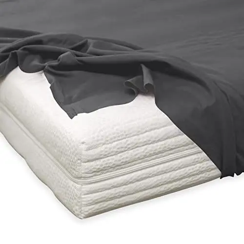 Produktbild: TRAUMSCHLAF kuschelig weiches Feinbiber Haustuch Bettlaken aus 100% Baumwolle ohne Spanngummi in weiteren Farben, Größen 150x250 cm anthrazit
