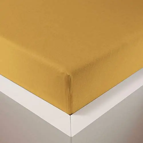 Produktbild: Traumschlaf Jersey Elasthan Spannbettlaken Samtweich Gold, 140x200-160x220 cm