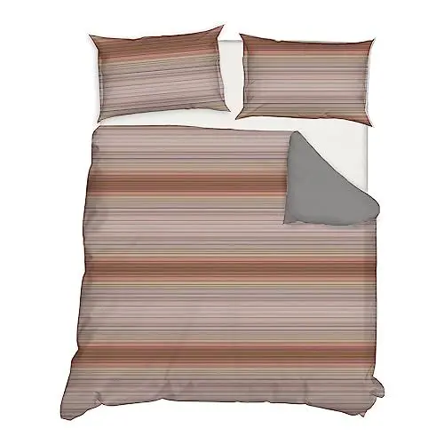 Produktbild: Traumschlaf Mako-Satin Bettwäsche Streifen beige 1 Bettbezug 155 x 220 cm + 1 Kissenbezug 80 x 80 cm