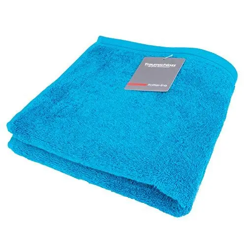 Produktbild: Traumschloss Badetuch »Frottier-Line« 100% Baumwolle | flauschig weich, Farbe:dunkeltürkis, Größe:100x150