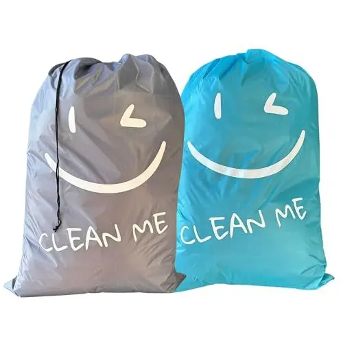 Produktbild: TRAVEFUL Wäschesack Waschmaschine - Wäschebeutel Reise Hohe Widerstandsfähigkeit: Doppelte Naht gegen Risse - Für Wäschekorb Waschmaschine und Wäscherei - Laundry Bag XL 92x62cm: 100L und 12KG (2)