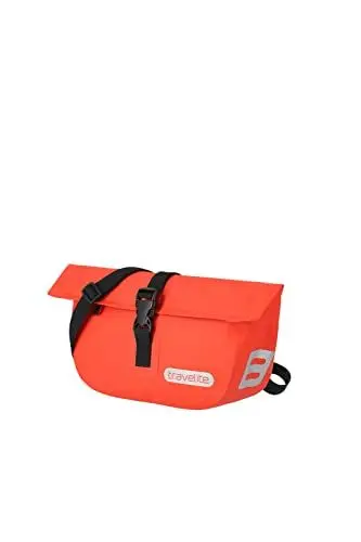 Produktbild: Travelite Gepäck - Fahrradtasche Unisex Lenkertasche Fahrrad mit abnehmbaren Schultergurt, wasserdicht mit Roll Top Verschluss + Reflektoren, 5 Liter, 0.4kg