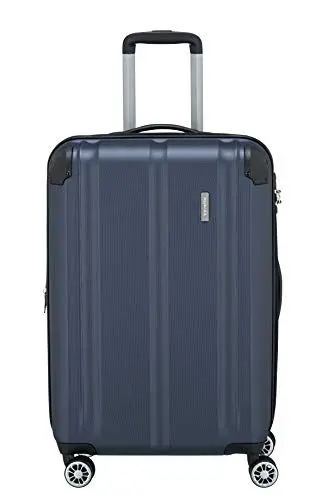 Produktbild: travelite Hartschalenkoffer mittelgroß, erweiterbar, 4 Rollen, CITY, Trolley mit kratzfester Oberfläche, TSA Schloss, Dehnfalte, 68 cm, 78 - 86 Liter