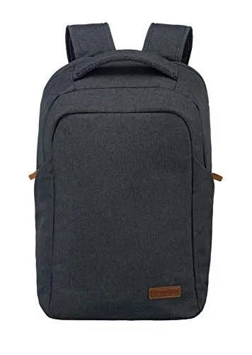 Produktbild: travelite Sicherheitsrucksack mit Reißverschluss hinten, SAFETY Daypack, BASICS, Reise Rucksack diebstahlsicher mit Laptopfach bis 15,6 Zoll, 46 cm, 23 Liter