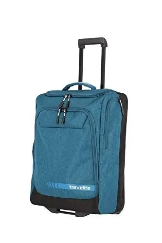 Produktbild: Travelite Trolley Reisetasche mit Rollen klein, Kick Off, praktischer Boardcase Handgepäck Trolley für Urlaub und Sport, 55 cm, 44 Liter
