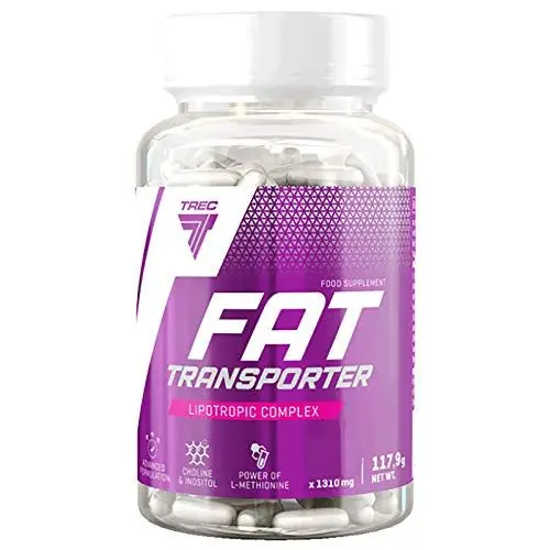 Produktbild: Trec Nutrition Fat Transporter - 1 Packung x 90 Kapseln - Nahrungsergänzungsmittel mit Carnitin und Vitamin B6 - Fettverbrenner- Schlankheitshilfe